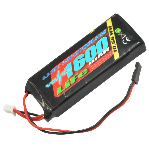 Voltz 1600Mah 2S 6.6V Rx Life Straight Battery Pack &mdash; image 2 of 2