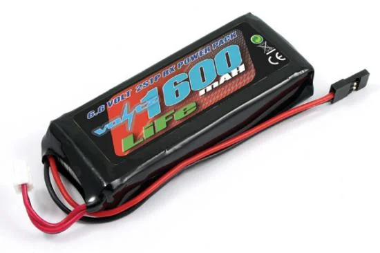 Voltz 1600Mah 2S 6.6V Rx Life Straight Battery Pack — image 1 of 2