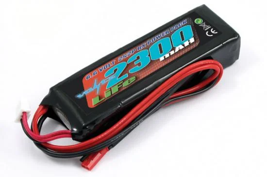 Voltz 2300mAh 2S 6.6V LiFe Straight Battery Pack for 1:5 Vehicles — image 1 of 2