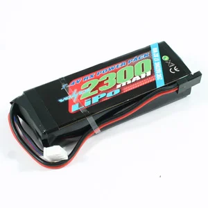 Voltz 2300mah 2S 7.4V Receiver LiPo - Straight