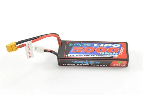 Voltz 5000Mah 2S 7.4V 50C Hard Case Battery - XT60 — image 2 of 3