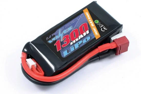 Voltz 1300mah 7.4V 2S 30C LiPo Battery - Deans — image 1 of 2