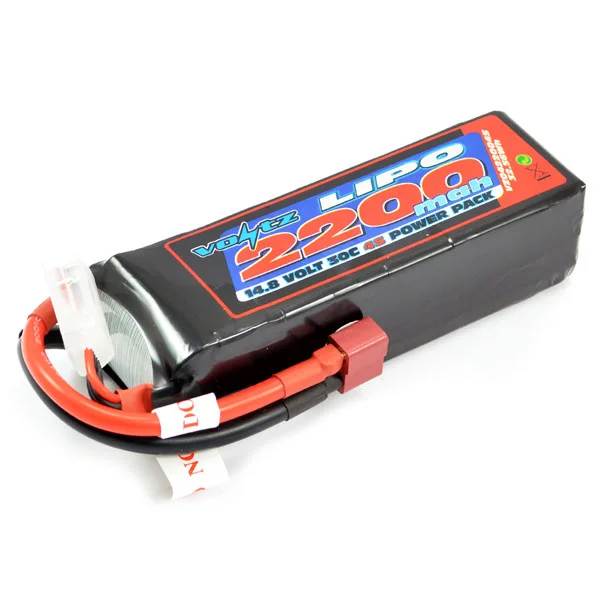 Voltz 2200mah 14.8V 4S 30C LiPo Battery - Deans Connector — image 2 of 2