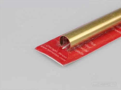 12 Inch Round Brass Tube 7/16 Inch (Pk1) .014 Wall — image 2 of 2