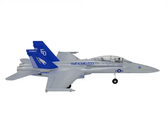 XFly Twin 40mm F-18 EDF 705mm Jet - Grey — image 8 of 14