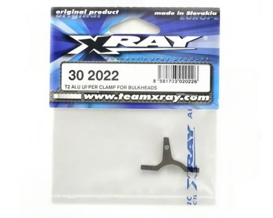 XRay T2 Aluminium Upper Clamp For Bulkheads &mdash; image 2 of 2