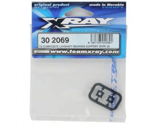 XRay T3 Composite Layshaft Bearing Support Shim (2) — image 3 of 4
