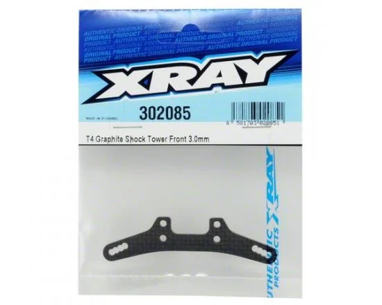 XRay T4 Shock Tower Front 3.0mm Graphite — image 2 of 2