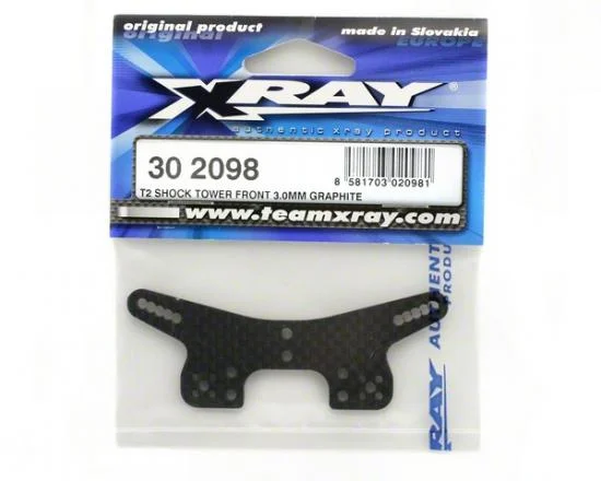 XRay T2 Shock Tower Front 3.0mm Graphite &mdash; image 2 of 2