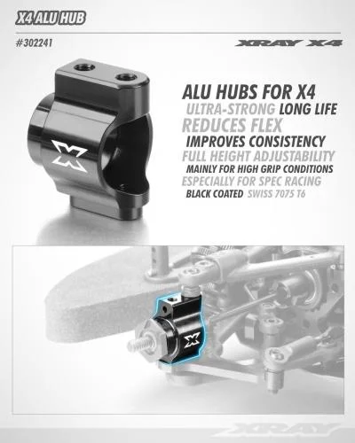 XRay X4 Aluminium Hub - Swiss 7075 T6 — image 2 of 2