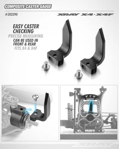 XRay X4 Composite Caster Gauge (2) &mdash; image 2 of 2
