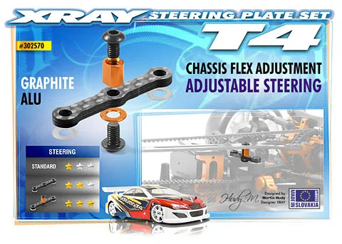 XRay Graphite Steering Plate Set