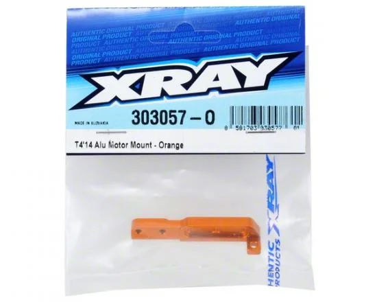 XRay T414 Aluminium Motor Mount - Orange — image 3 of 3