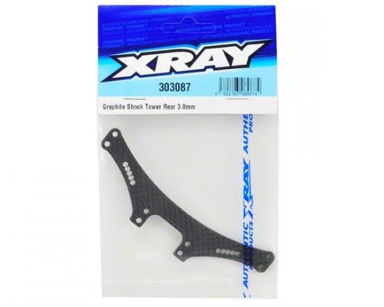 XRay Shock Tower Rear 3.0mm Graphite &mdash; image 2 of 2