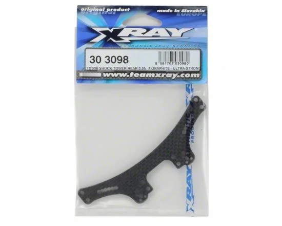 XRay T2 008 Shock Tower Rear 3.5mm Graphite - Ultra Strong — image 2 of 4