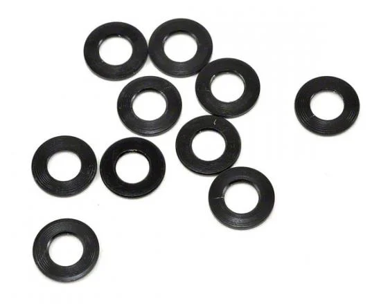 XRay Aluminium Shim 3X6X0.5mm - Black (10) — image 2 of 3