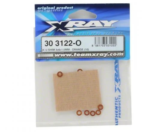 Aluminium Shim 3x6x1.0mm - Orange (10) &mdash; image 2 of 3