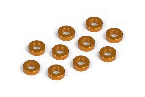 XRay Aluminium Shim 3X6X2.0mm - Orange (10)