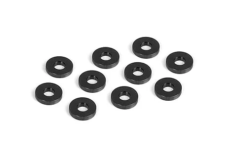XRay Aluminium Shim For Lower Susp. Holder 3X7.5X1.5 - Black (10)