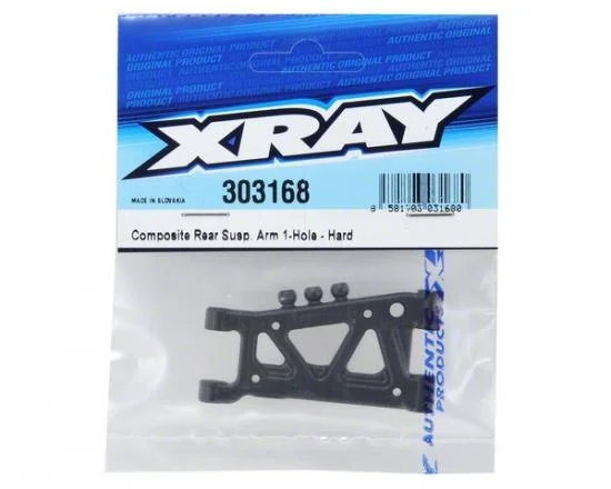 XRay Rear Suspension Arm - Hard - 1-Hole &mdash; image 3 of 3