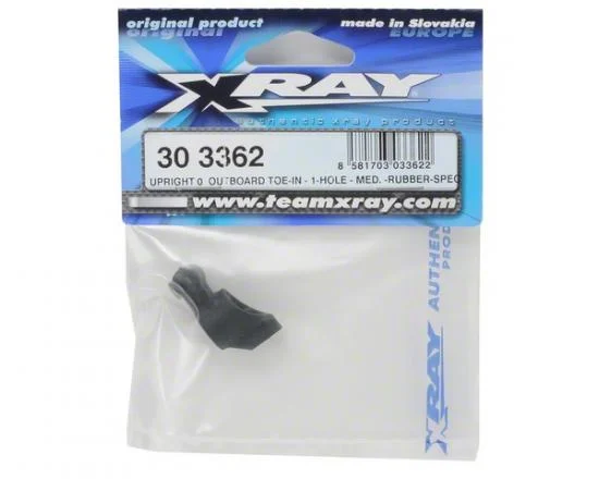 XRay Composite Upright 0 Deg Outboard Toe-In - 1-Hole - Medium - Rubber-Spec — image 2 of 3
