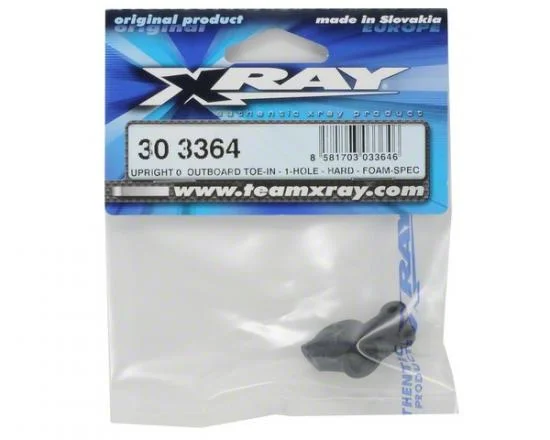 XRay Composite Upright 0 Deg Outboard Toe-In - 1-Hole - Hard - Rubber-Spec — image 2 of 3