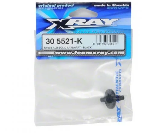XRay T2 009 Aluminium Solid Layshaft - Black — image 3 of 3