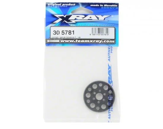 XRay Offset Spur Gear 81T / 48 - Hard &mdash; image 2 of 3