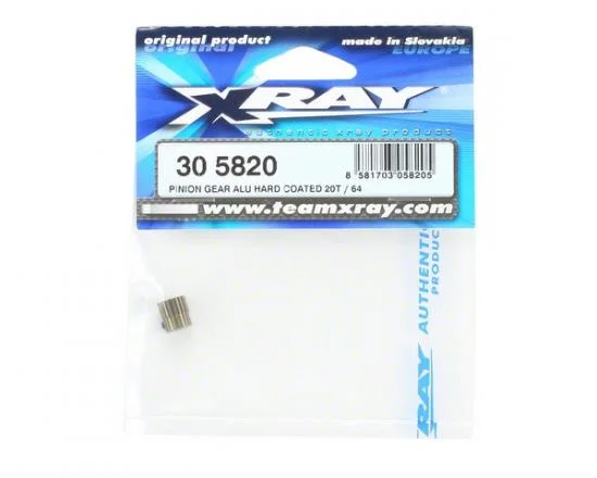 XRay Pinion Gear Aluminium Hard Coated 20T / 64 &mdash; image 2 of 2