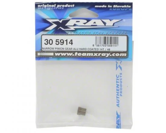 XRay Narrow Pinion Gear Aluminium Hard Coated 14T / 48 — image 2 of 2