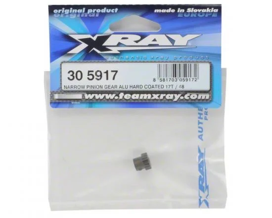 XRay Narrow Pinion Gear Aluminium Hard Coated 17T / 48 — image 2 of 2