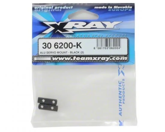 XRay Aluminium Servo Mount - Black (2) &mdash; image 2 of 3