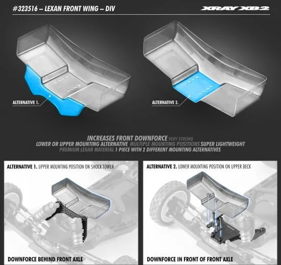 XRay Lexan Front Wing - Div — image 3 of 3