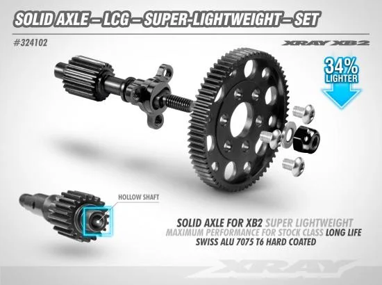 XRay Solid Axle - LCG - Lightweight - Set — image 2 of 3