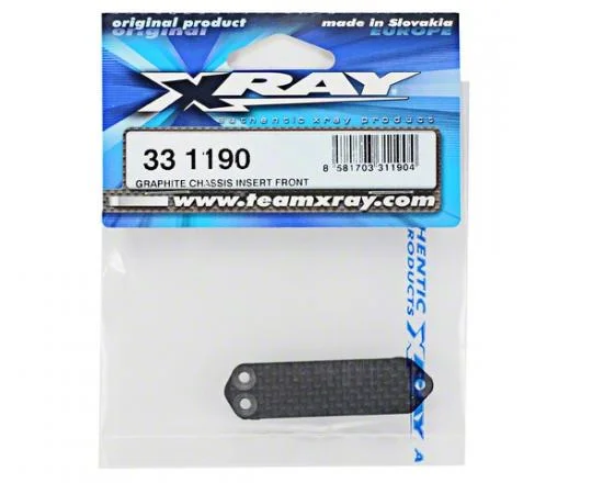 XRay Graphite Chassis Insert Front &mdash; image 2 of 3