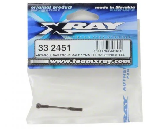 XRay Anti-Roll Bar Front Male 0.7mm - Hudy Spring Steel — image 2 of 4
