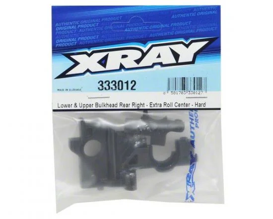XRay Composite Lower + Upper Bulkhead Rear Right - Extra Roll Center - Hard — image 3 of 4
