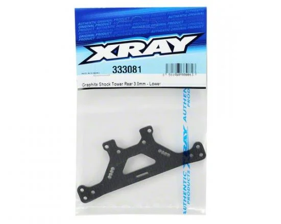 XRay Graphite Shock Tower Rear 3mm - Lower &mdash; image 2 of 2
