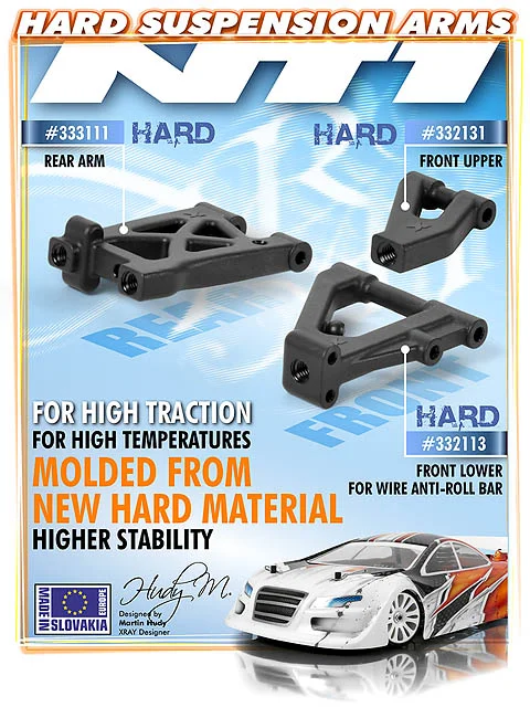XRay Composite Suspension Arm Rear Lower - Hard