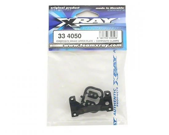 XRay Composite Brake Upper Plate + Composite Clamps — image 2 of 2