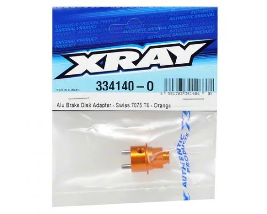 XRay Brake Disk Adapter - Aluminium 7075 T6 - Orange &mdash; image 2 of 2