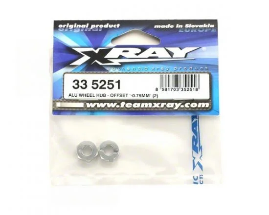 XRay Aluminium Wheel Hub - Offset -0.75mm (2) &mdash; image 3 of 3