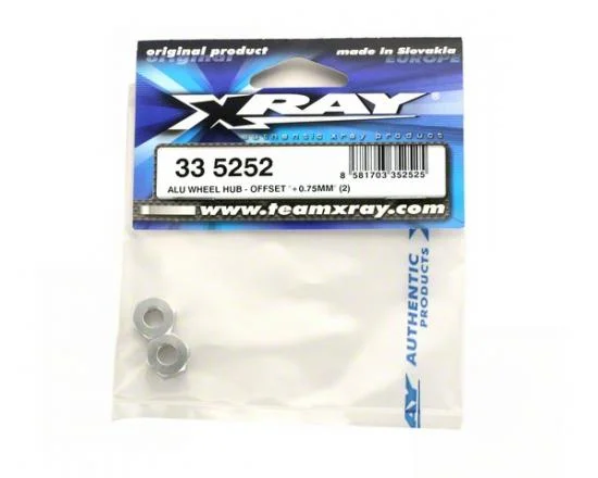 XRay Aluminium Wheel Hub - Offset +0.75mm (2) — image 2 of 2