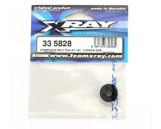 XRay Composite Belt Pulley 18T - 2-Speed-Side — image 2 of 2