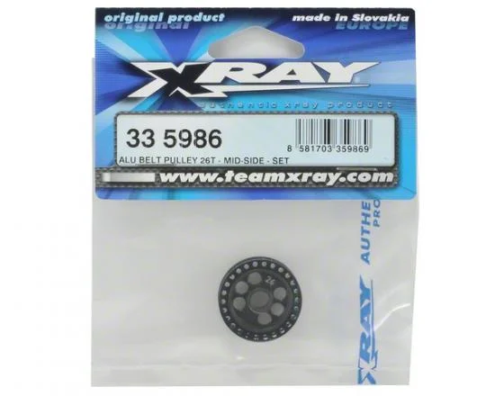 XRay Aluminium Belt Pulley 26T - Mid-Side - Set — image 3 of 3
