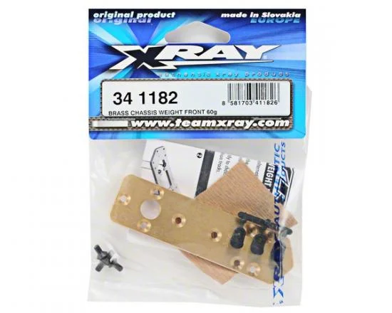 XRay Brass Chassis Weight Front 60G — image 3 of 5
