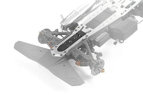 XRay Graphite Chassis Cover Front — image 5 of 5
