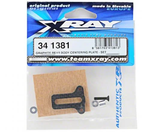 XRay Graphite Rear Body Centering Plate - Set — image 2 of 4