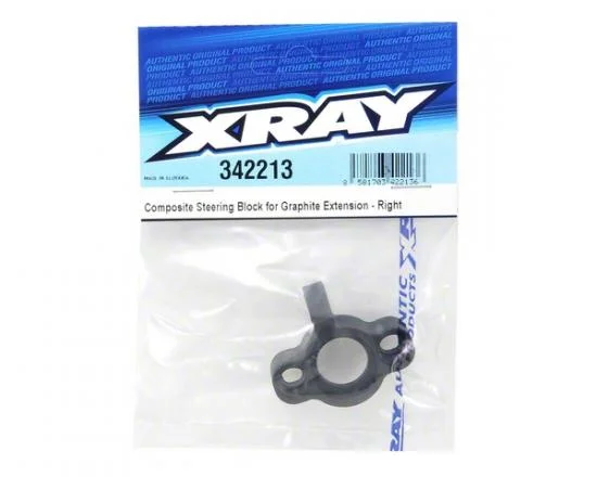 XRay Composite Steering Block For Graphite Extension - Right — image 2 of 3