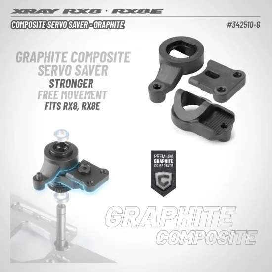 XRay Composite Servo Saver - Graphite — image 2 of 2
